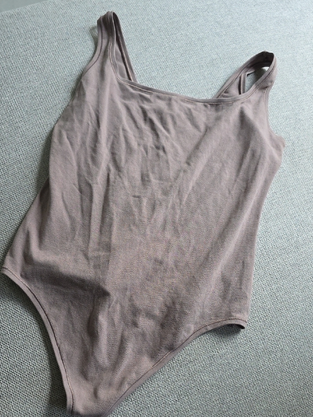 PINK Victoria's Secret Mauve Scoop Neck Bodysuit
